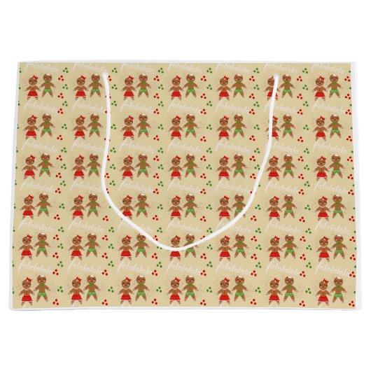 Lebkuchen Weihnachtsgeschenk Tasche Große Geschenktüte (Vorderseite)