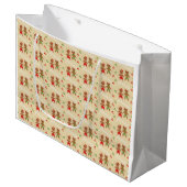 Lebkuchen Weihnachtsgeschenk Tasche Große Geschenktüte (Vorderseite Schrägansicht)