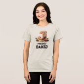 Lebkuchen-Weihnachtsinitiale Buchstabe J Tri-Blend Shirt (Vorderseite voll)