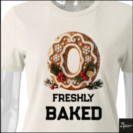 Lebkuchen-Weihnachtsinitiale Buchstabe O Tri-Blend Shirt