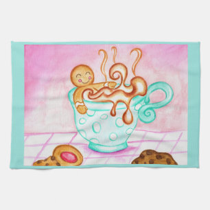 Lebkuchen-Weihnachtskaffee-Küchentuch Geschirrtuch