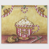 Lebkuchen-Weihnachtskaffee-Verpackungspapier Geschenkpapier (Flach)