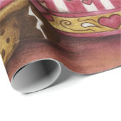 Lebkuchen-Weihnachtskaffee-Verpackungspapier Geschenkpapier (Rolleneckpunkt)