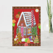 Lebkuchen-Weihnachtskarte Feiertagskarte (Vorderseite)