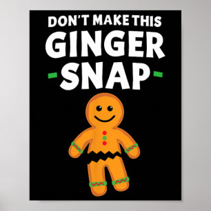 Lebkuchen Weihnachtskeks Mache diese Ginge nicht Poster