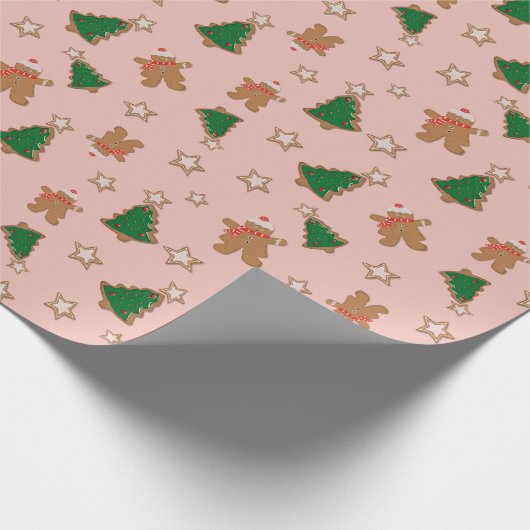 Lebkuchen Weihnachtskekse Geschenkpapier (Ecke)