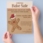 Lebkuchen Weihnachtskuchen Verkauf Flyer (Hand)