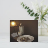 Lebkuchen Weihnachtsmann Feiertagspostkarte (Stehend Vorderseite)