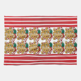 Lebkuchen-Weihnachtspaare Handtuch
