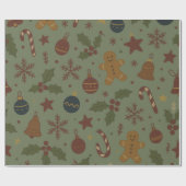 Lebkuchen-Weihnachtspapier Geschenkpapier (Flach)