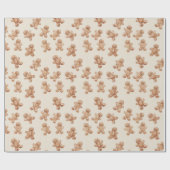 Lebkuchen-Weihnachtsplätzchen Geschenkpapier (Flach)