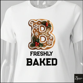 Lebkuchen-Weihnachtsplätzchen Initiale Buchstabe B Tri-Blend Shirt