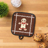 Lebkuchen-Weihnachtsplätzchen-Topflappen Topflappen (Oben Unten)