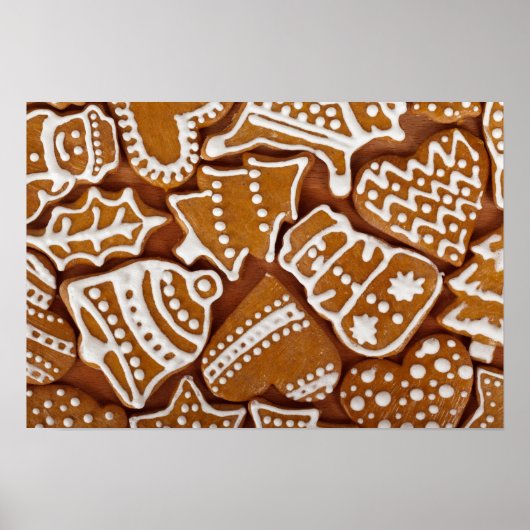 Lebkuchen Weihnachtsposter Poster (Vorne)