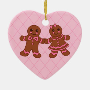 Lebkuchen-Weihnachtsschmuck Keramikornament