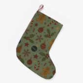 Lebkuchen-Weihnachtsstrumpf Kleiner Weihnachtsstrumpf (Vorderansicht (hängend))