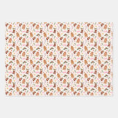 Lebkuchen-Weihnachtsverpackungspapierbögen Geschenkpapier Set (Vorderseite 3)