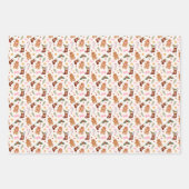 Lebkuchen-Weihnachtsverpackungspapierbögen Geschenkpapier Set (Vorderseite 2)