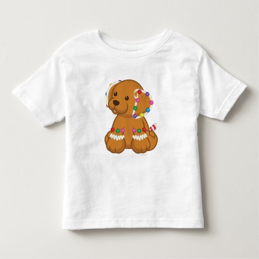 Lebkuchen-Welpe Kleinkind T-shirt (Vorderseite)