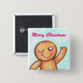 Lebkuchen-Wink-Button Button (Vorne & Hinten)