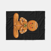 Lebkuchen Yoga Weihnachtsgebäck Weihnachten Weihna Fleecedecke (Vorderseite (Horizontal))