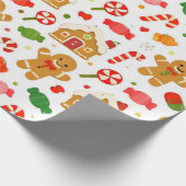 Lebkuchen & Zuckerstange Geschenkpapier (Ecke)