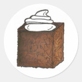 Lebkuchenbackcreme Feinschmecker Runder Aufkleber (Vorderseite)