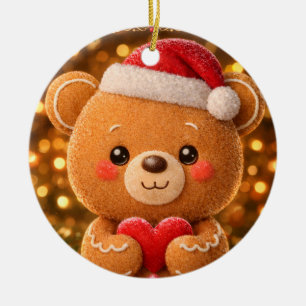 Lebkuchenbär Keramik Ornament