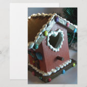 LebkuchenBirdhouse I Briefpapier (Vorne/Hinten)