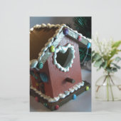 LebkuchenBirdhouse I Briefpapier (Stehend Vorderseite)
