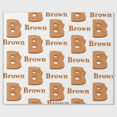 Lebkuchenbrief B Weihnachten Geschenkpapier (Flach)