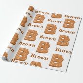 Lebkuchenbrief B Weihnachten Geschenkpapier (Ungerollt)