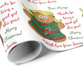 Lebkuchenbrief von Weihnachten Geschenkpapier (Rolleneckpunkt)