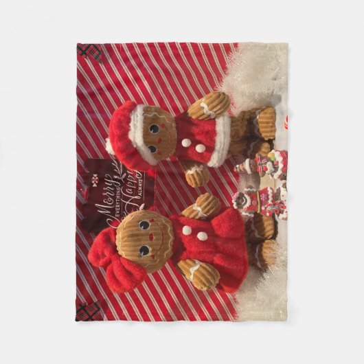 Lebkuchendecke Fleecedecke (Vorderseite)