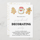 Lebkuchendekor-Party Einladung (Vorne/Hinten)