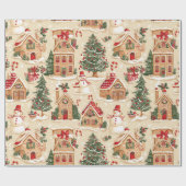 Lebkuchendorf  geschenkpapier (Flach)