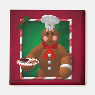 Lebkuchenfamilie: Kleiner Bäcker Magnet
