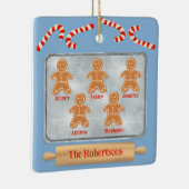 Lebkuchenfamilie von fünf keramikornament (Rechts)