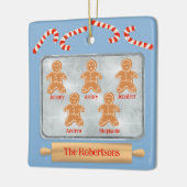 Lebkuchenfamilie von fünf keramikornament (Links)