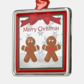 Lebkuchenfamilie von zwei Paar Premium Ornamente (Links)