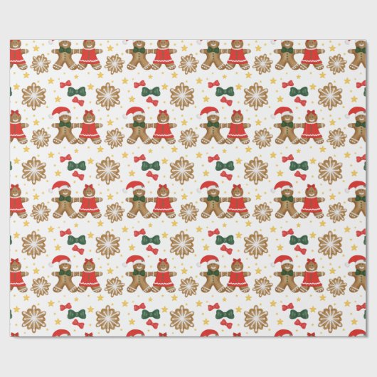 Lebkuchenfreunde Weihnachtspapier Geschenkpapier (Flach)