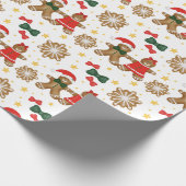 Lebkuchenfreunde Weihnachtspapier Geschenkpapier (Ecke)