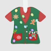 Lebkuchengebäck, Bonbons, Schokolade Ornament (Rückseite)