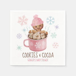 Lebkuchengebäck & Cocoa Girl Babydusche Serviette