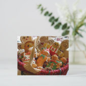 Lebkuchengebäck Feiertagspostkarte (Stehend Vorderseite)