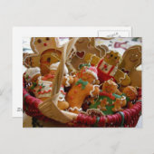 Lebkuchengebäck Feiertagspostkarte (Vorne/Hinten)