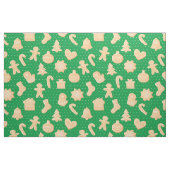 Lebkuchengebäck im Urlaub mit grünen Punkten Stoff (Fat Quarter (45,7 x 55,9 cm))