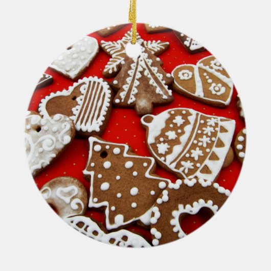 Lebkuchengebäck Keramik Ornament (Hinten)