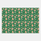 Lebkuchengebäck - Kerzenurlaub niedlich Geschenkpapier Set (Vorderseite 2)