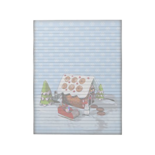 Lebkuchengebäck, Konfektionshaus Notepad Notizblock (Rotiert)